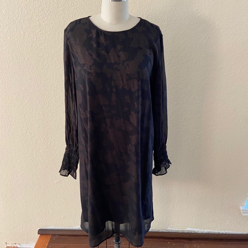 Long sleeve black dress